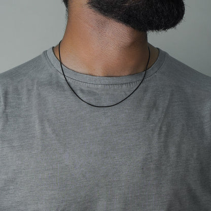 Runde Schlangen-Kette (Schwarz)