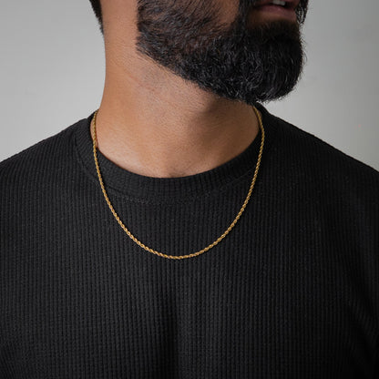 Seil Kette 3mm (Gold)