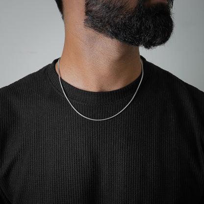 Runde Schlangenkette (Silber)