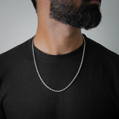 Rope Chain 4mm (Silber)