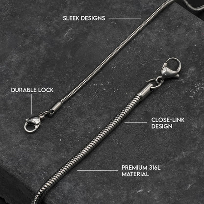 Runde Schlangenkette (3mm)