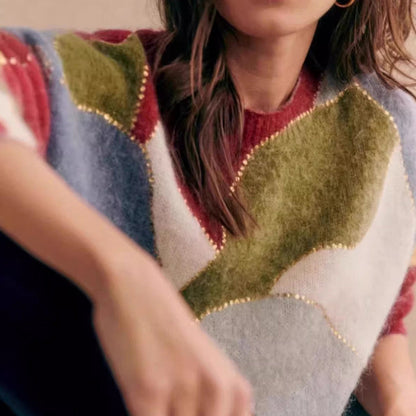 Elise Leroy Kontrast Charme Pullover