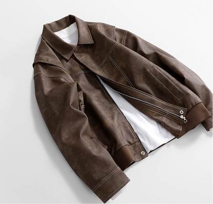 Hafford Klassische Lederjacke
