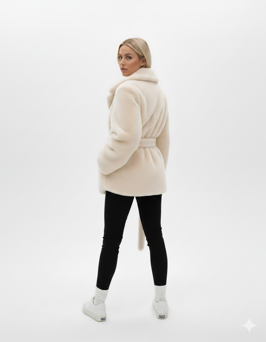 Mystique & Co™ Gürteljacke aus Kunstfell