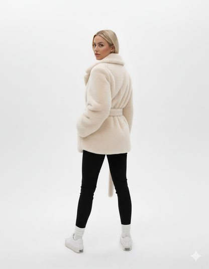 Mystique & Co™ Gürteljacke aus Kunstfell