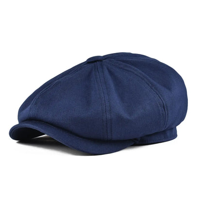Sentinum Klassische Newsboy Cap – Große 8-Panel Baumwoll Gatsby Mütze für Männer