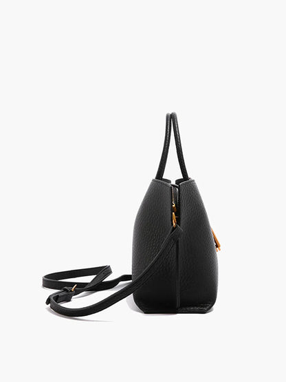 All-Match Top Handle Textured Schultertasche