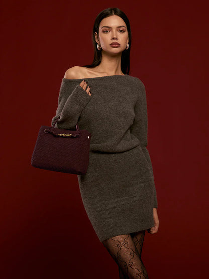 Immer schicke Wildleder Woven Tote Bag