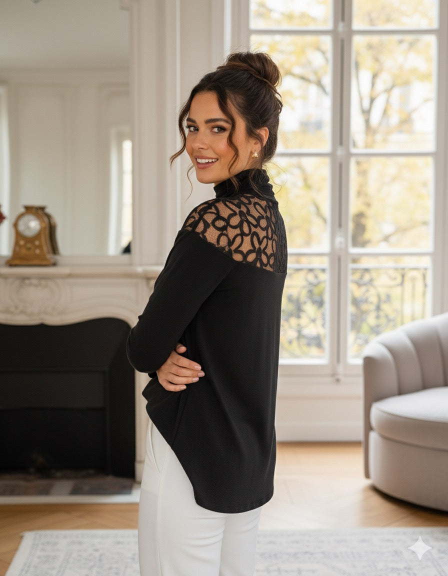 Mystique & Co™ Bestickte Eleganz Bluse