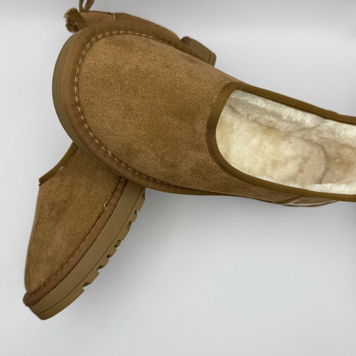 Gemütliche Schneefell-Lederloafer für Frauen