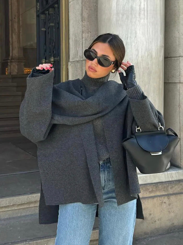 Mystique & Co™ Gilet Écharpe Chic