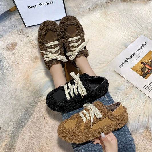 Bequeme Chic Damen-Fellslipper