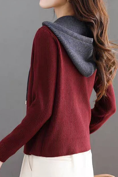 Falscher zweiteiliger geschnittener Cardigan