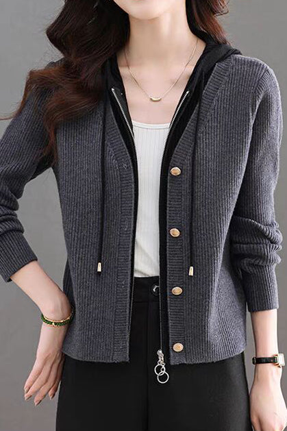 Falscher zweiteiliger geschnittener Cardigan