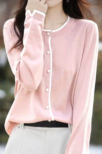 Früher Herbst Strickjacke