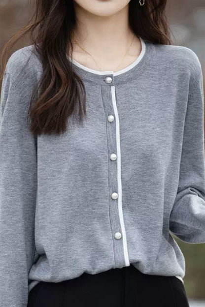 Früher Herbst Strickjacke