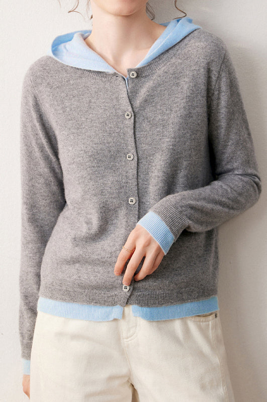 Lässiger vielseitiger Fake-Zweiteiler Cardigan