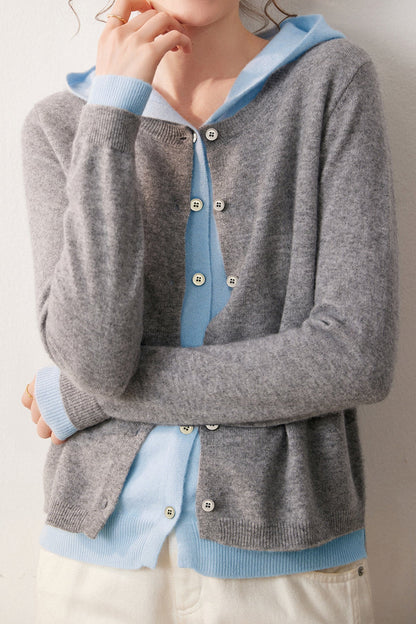 Lässiger vielseitiger Fake-Zweiteiler Cardigan