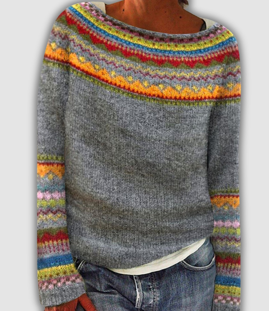 Alexis - Bequemer Retro-Pullover