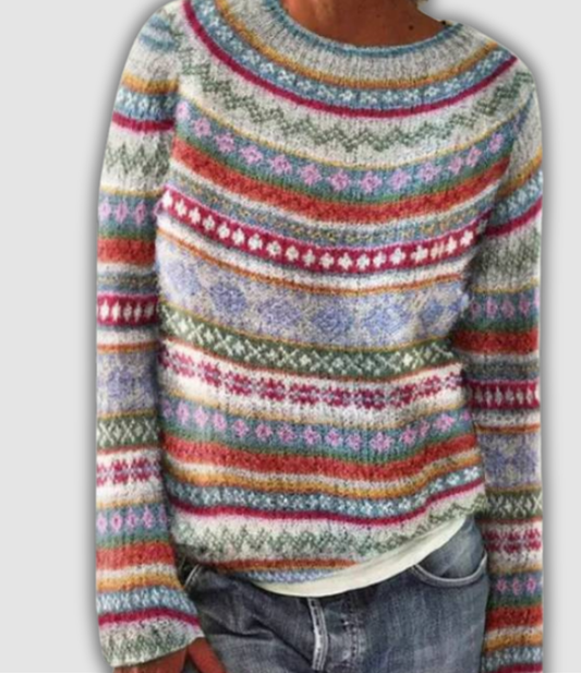 Leah - Stilvoller Retro-Pullover