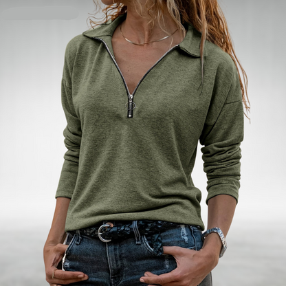 Nadine | Damen-Half-Zip-Pullover