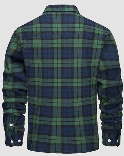 Klaus | Gestepptes Karomuster-Overshirt