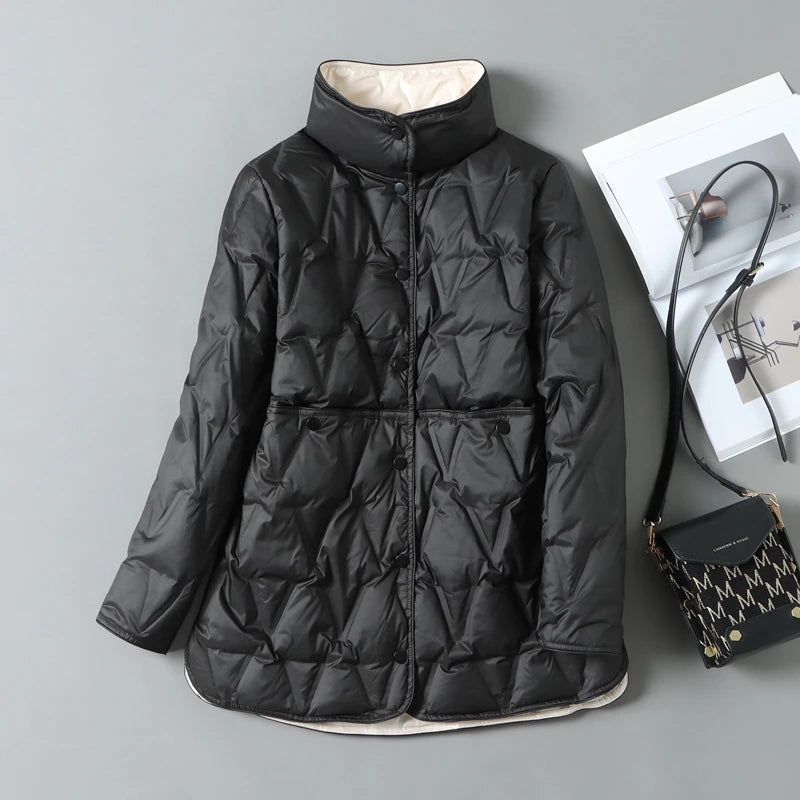 Nordische gesteppte Daunenjacke