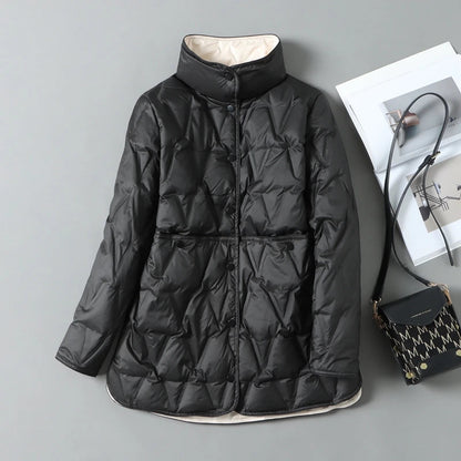 Nordische gesteppte Daunenjacke