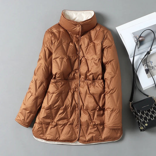 Nordische gesteppte Daunenjacke