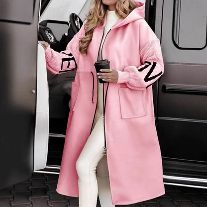 Alice - Eleganter Kapuzen-Coatigan