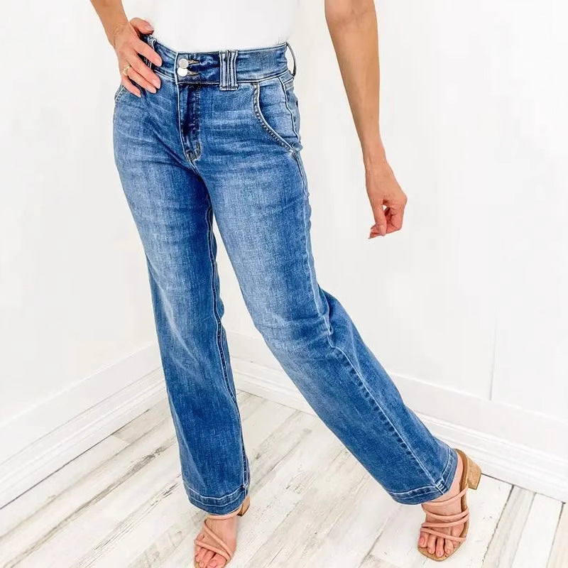 TALLIS™ – Bequeme Double Down Weite Jeans