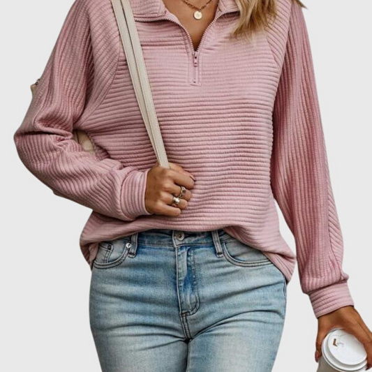 Abigail™ | Eleganter Pullover mit Reißverschluss