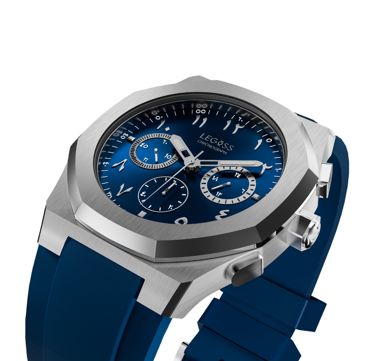 LEGOSS Uhr Blaue Edition Arabische Zahlen