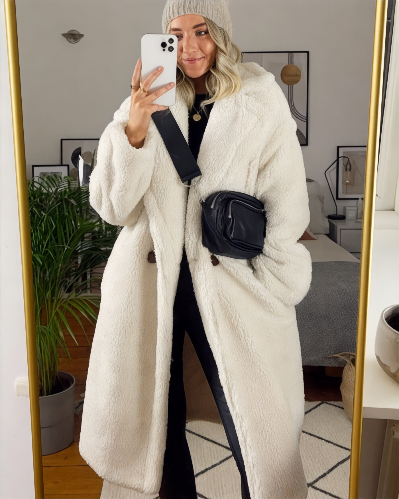 Mystique & Co™ Langer Teddy-Mantel