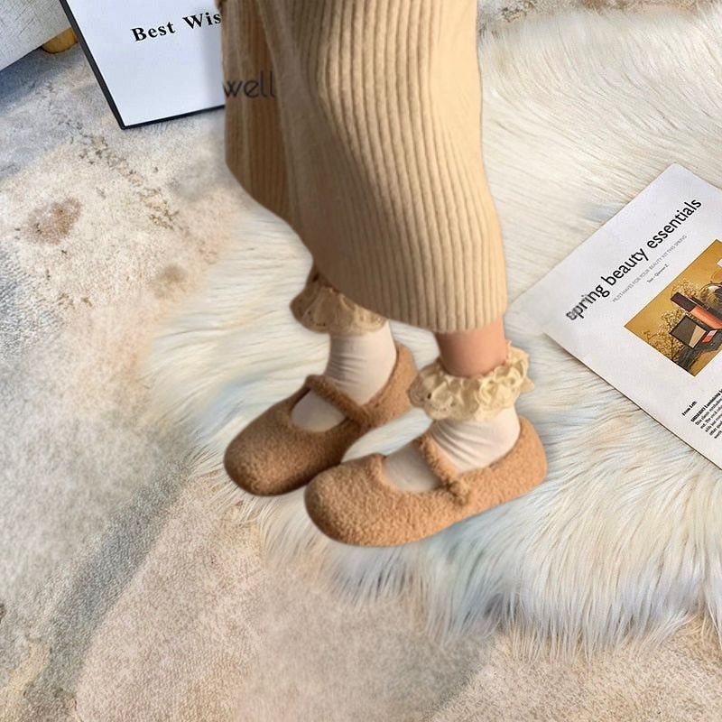 Gemütliche Plüsch Ballerinas für Frauen