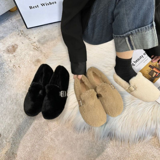 Gemütliche Winter-Fell-Slipper