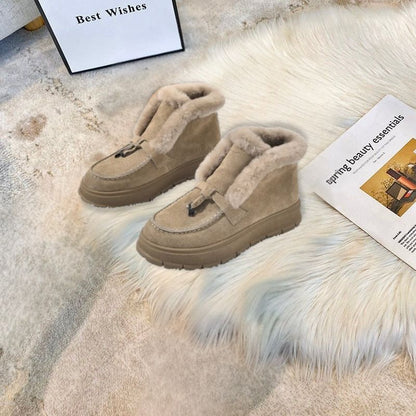 Gemütliche Wildleder-Winterstiefel