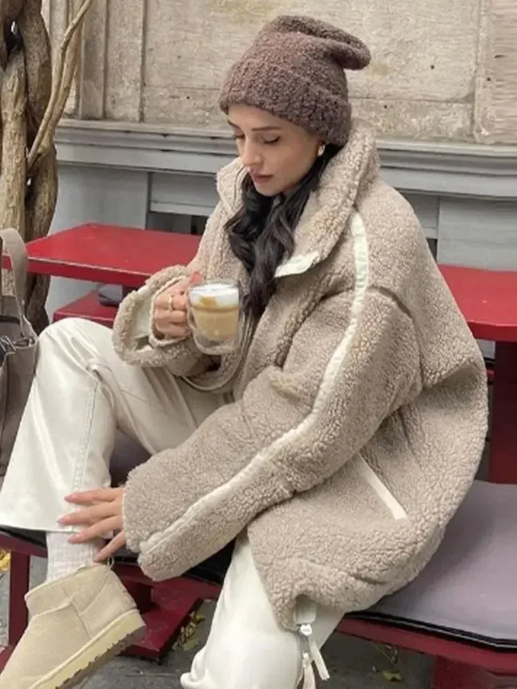 Mystique & Co™ Teddy Jacke Gepolstert Gemütlich