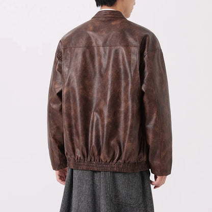 Roam Vintage Gewaschene Lederjacke