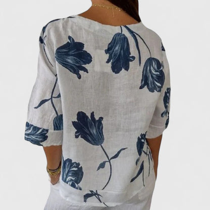 Isabel | Elegante Bluse mit Blumenmuster