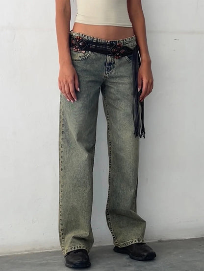 SYLVAINE™ – Vintage Lässige Baggy-Jeans