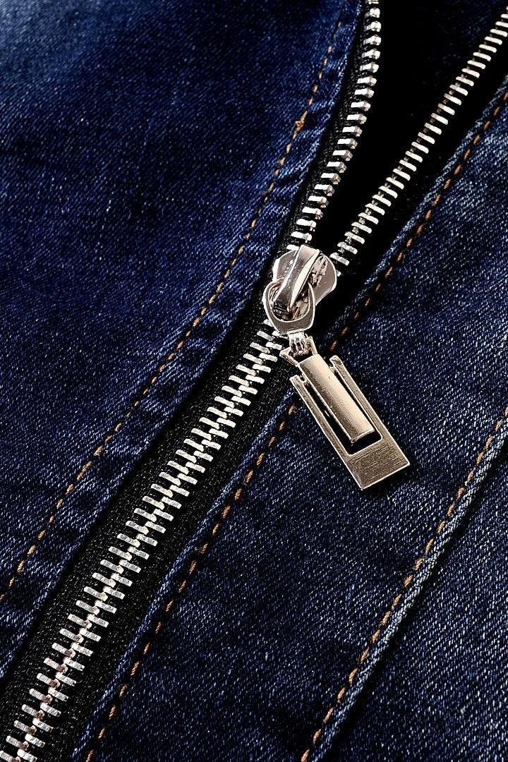 Freya Denim Zip-Jacke