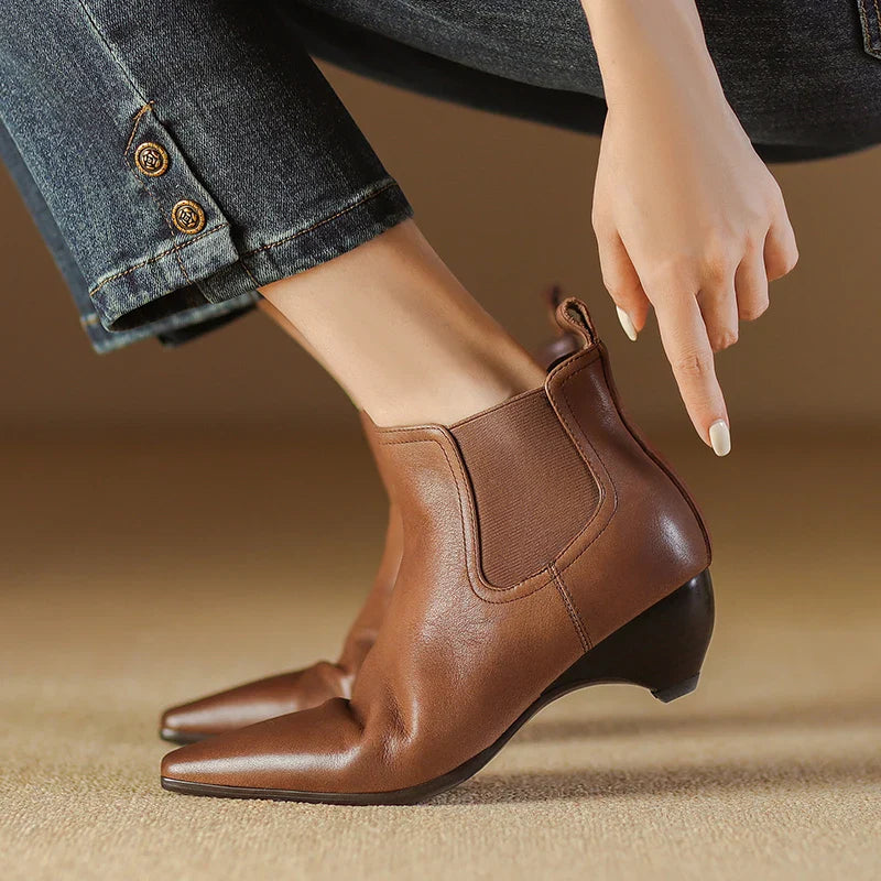 Laira Echtes Leder Stiefel