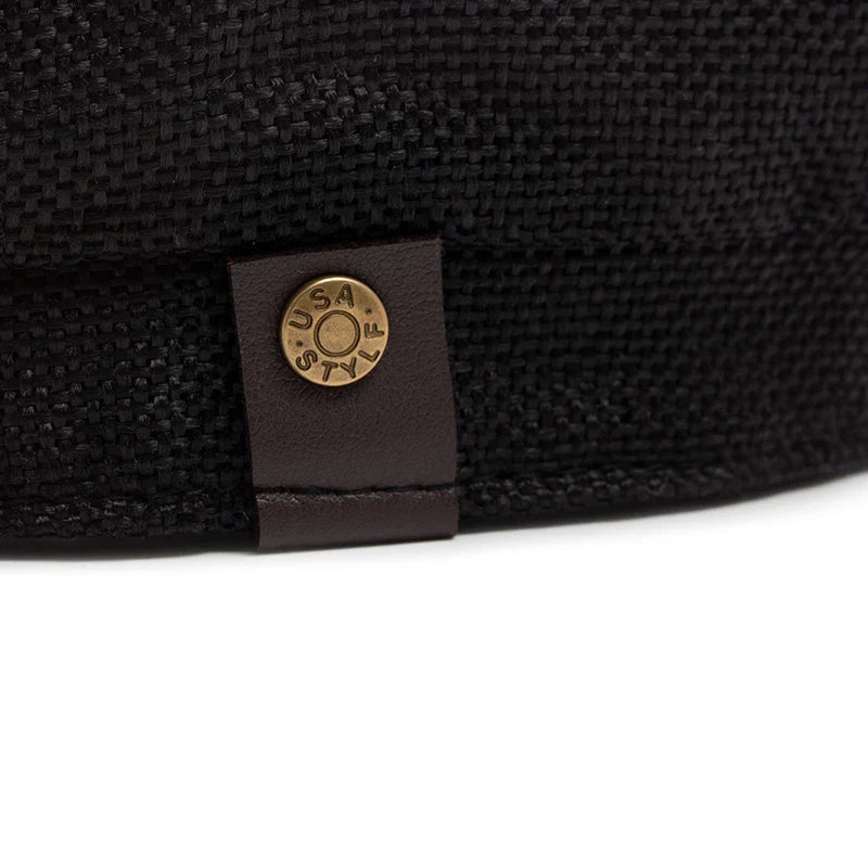 Brighton Leinen Newsboy Cap – Vintage-Stil Leichte Schirmmütze mit Sonnenblende, Lässiges Retro-Design für den täglichen Sommergebrauch