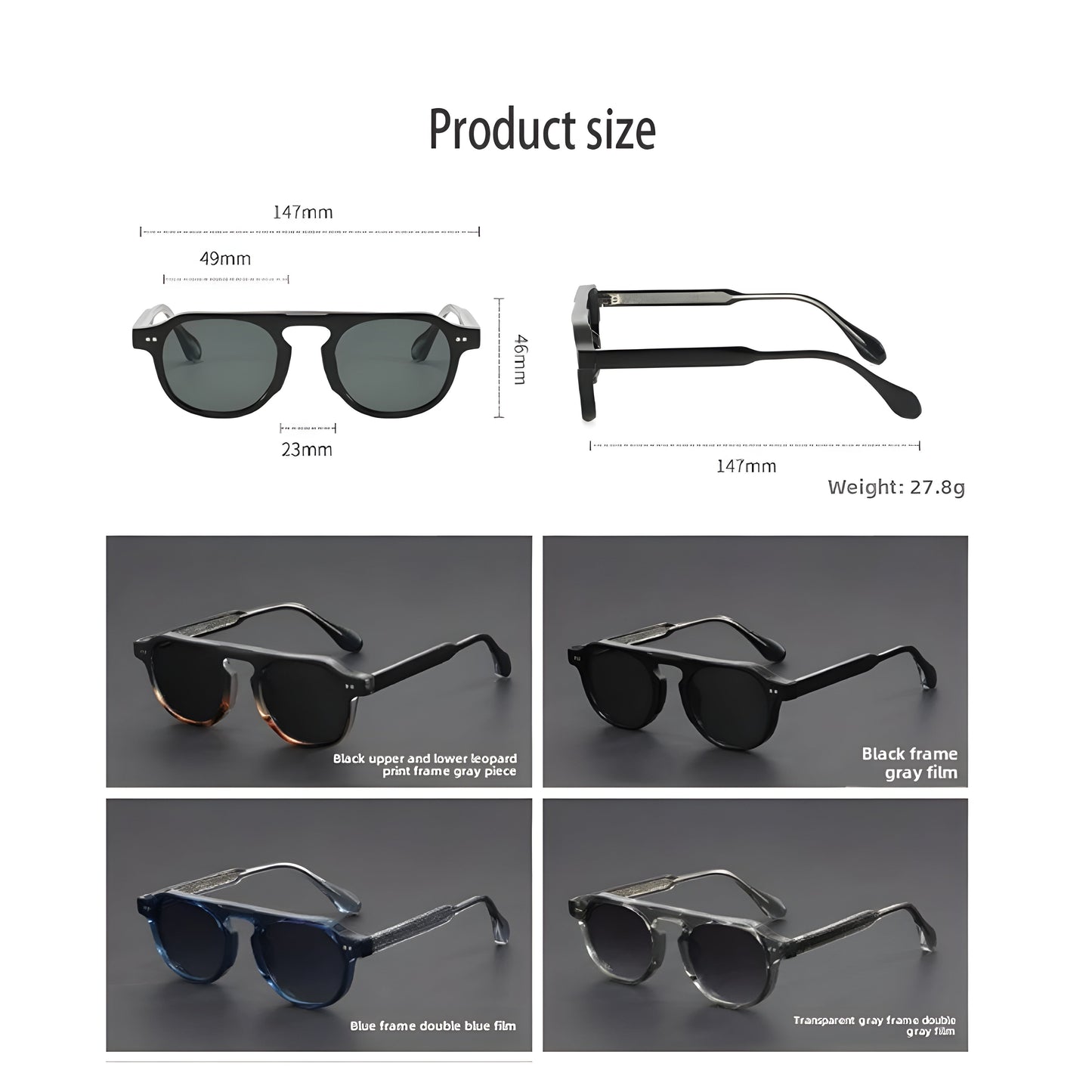 Fierro Vintage Sonnenbrille