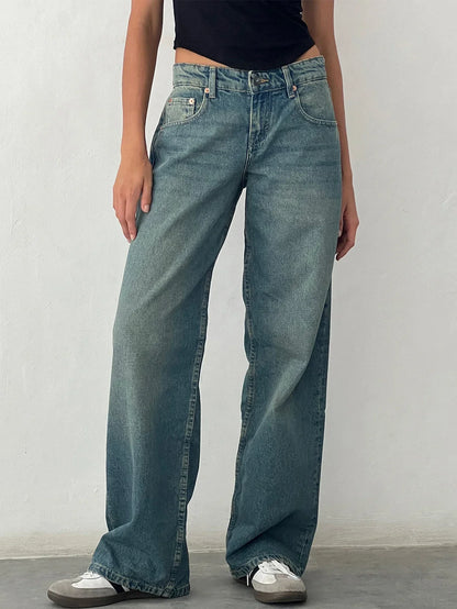 SYLVAINE™ – Vintage Lässige Baggy-Jeans