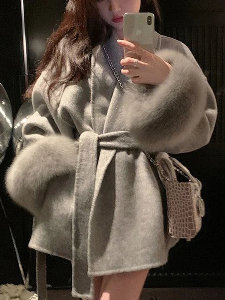 Mystique & Co™ Eleganter Wollmantel