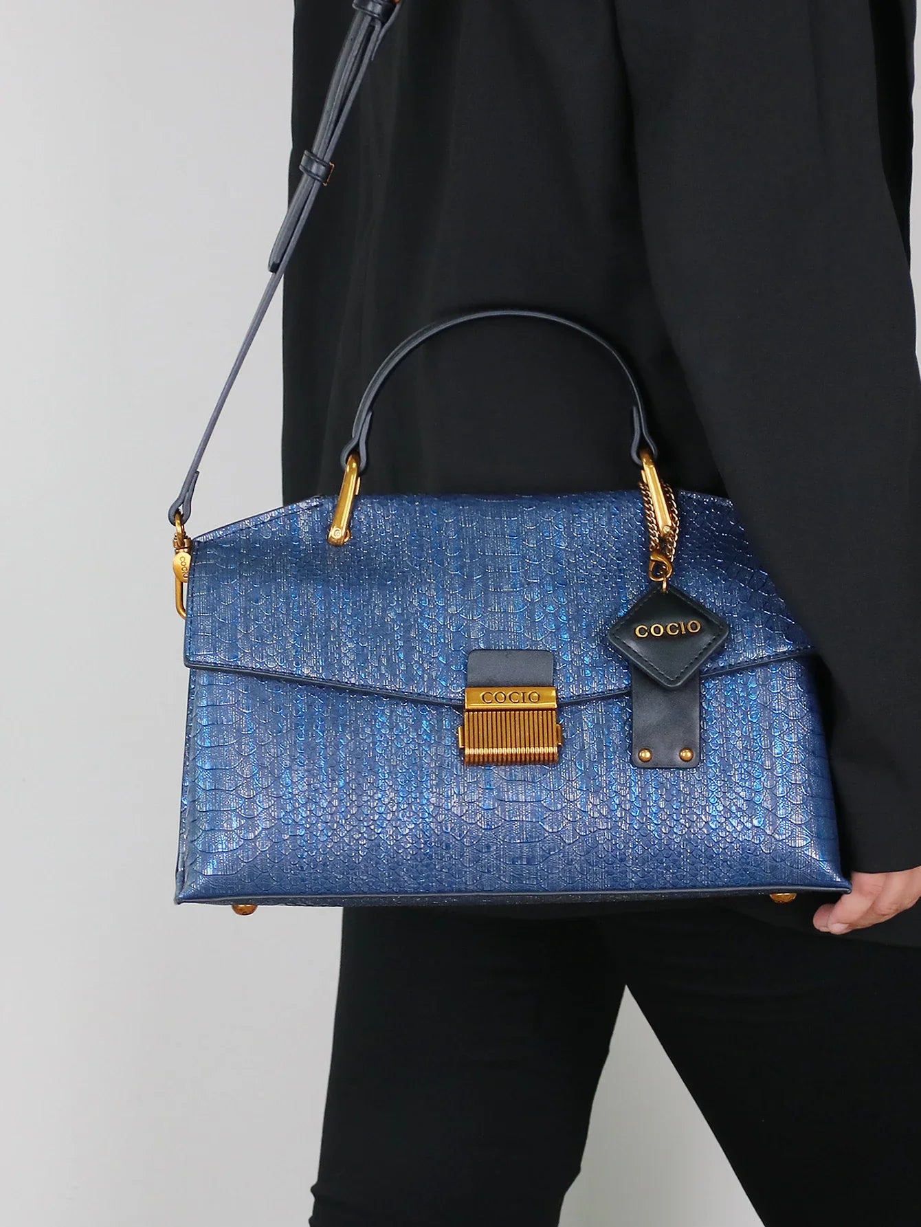 Prägung Schlangen-Muster Tasche