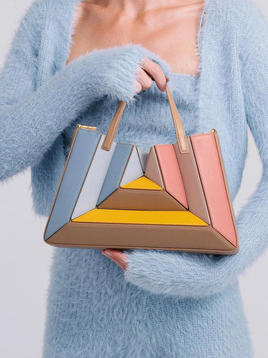Amber-Farben-Blocktasche
