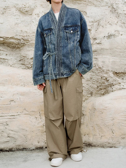 Thornell Gewaschene Jeansjacke